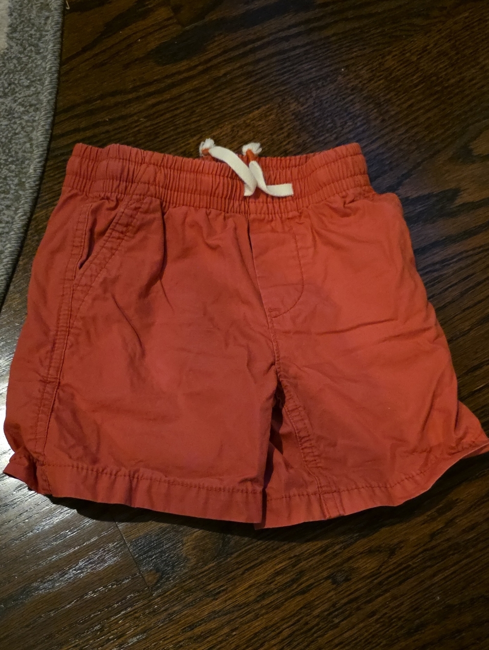 GAP Kids Coral Drawstring Cotton Shorts with White Tie
